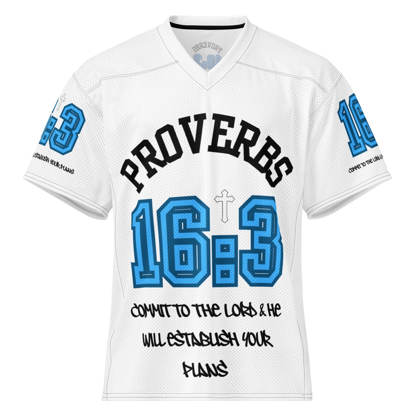PROVERBS 16:3 Fashion football jersey