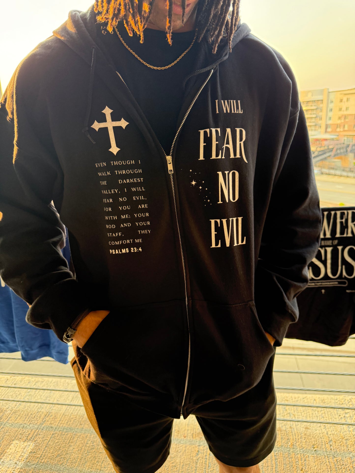 Fear no evil Unisex heavy blend zip hoodie