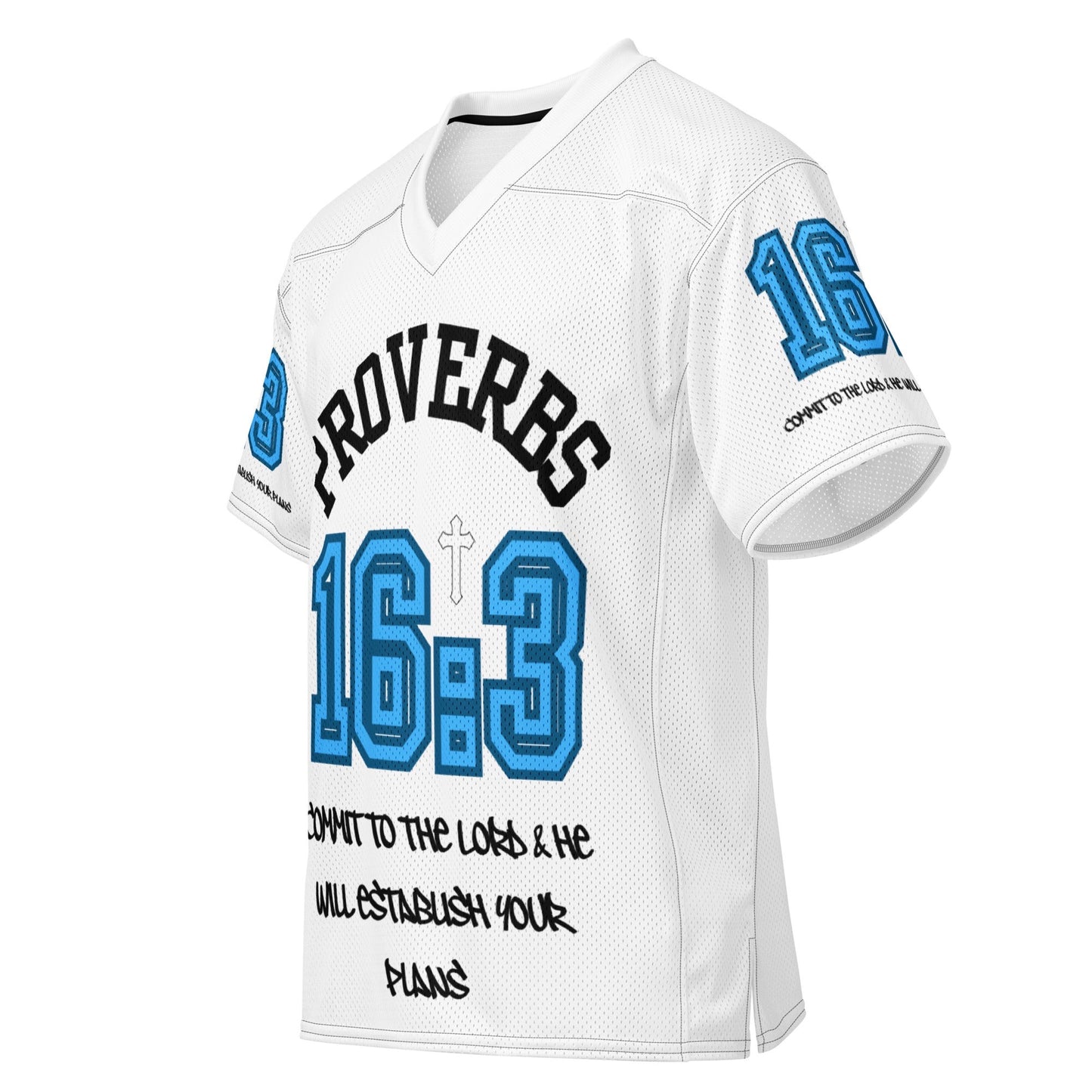 PROVERBS 16:3 Fashion football jersey