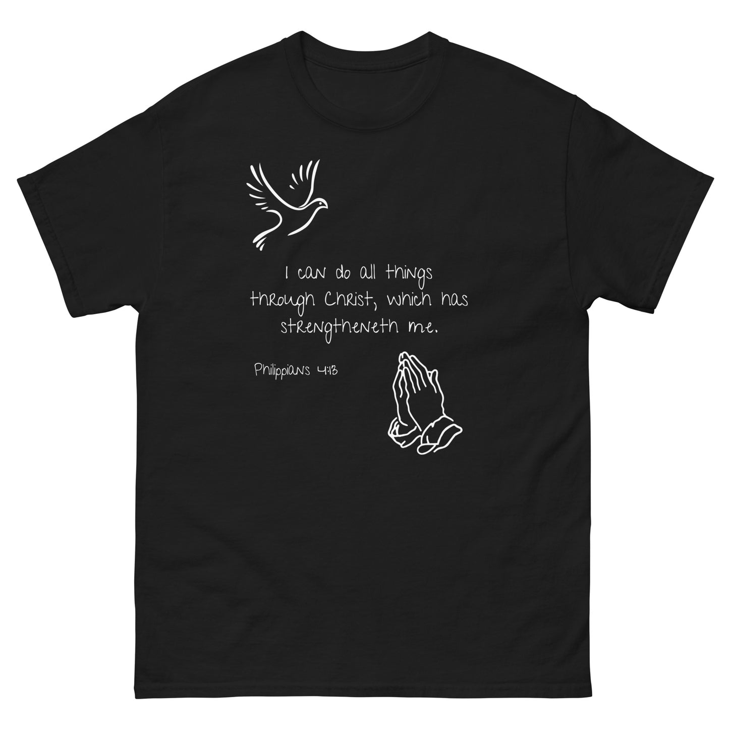 Philippians 4:13 classic tee available in 5 colors