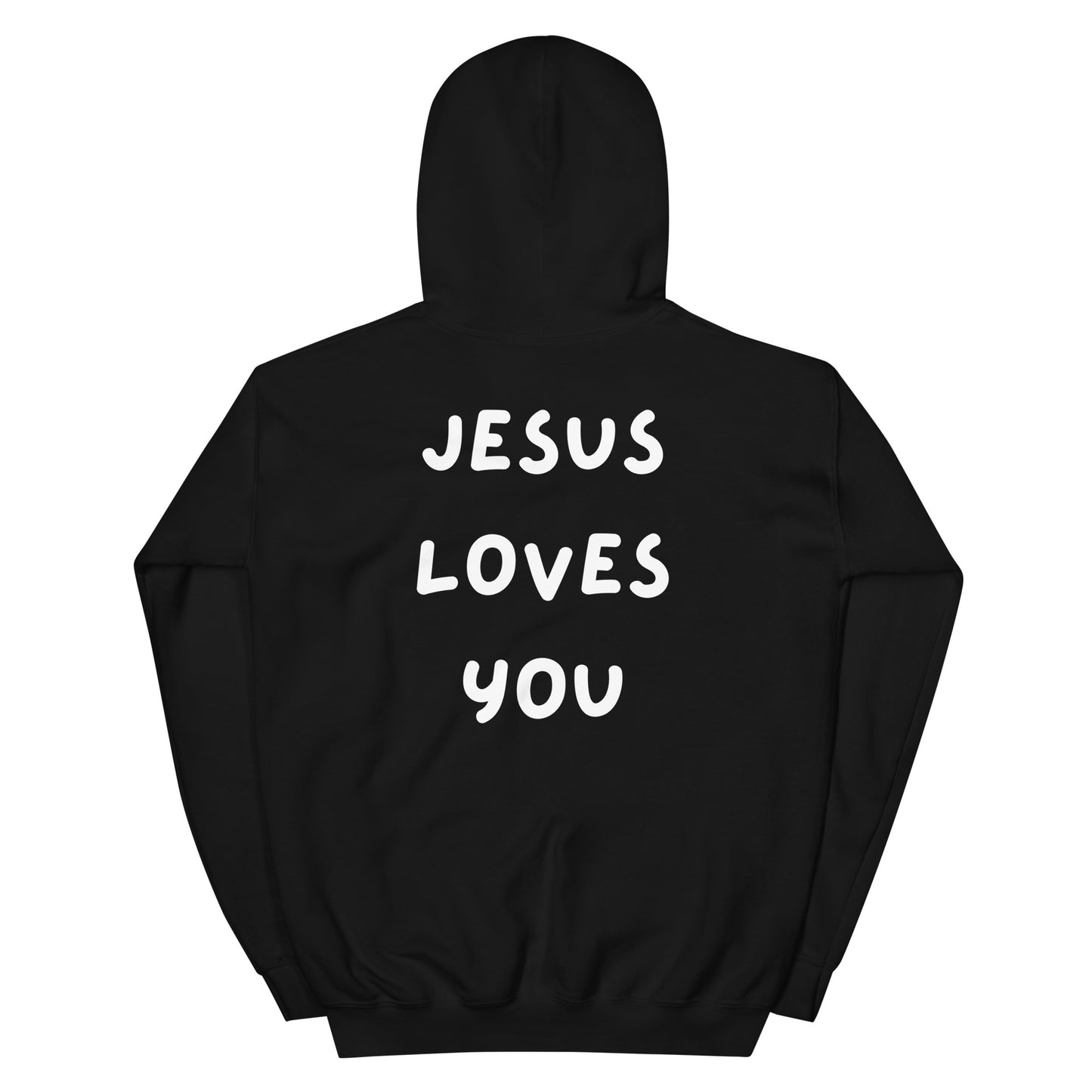 JESUS LOVES YOU black Unisex Hoodie