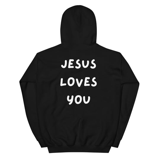 JESUS LOVES YOU black Unisex Hoodie