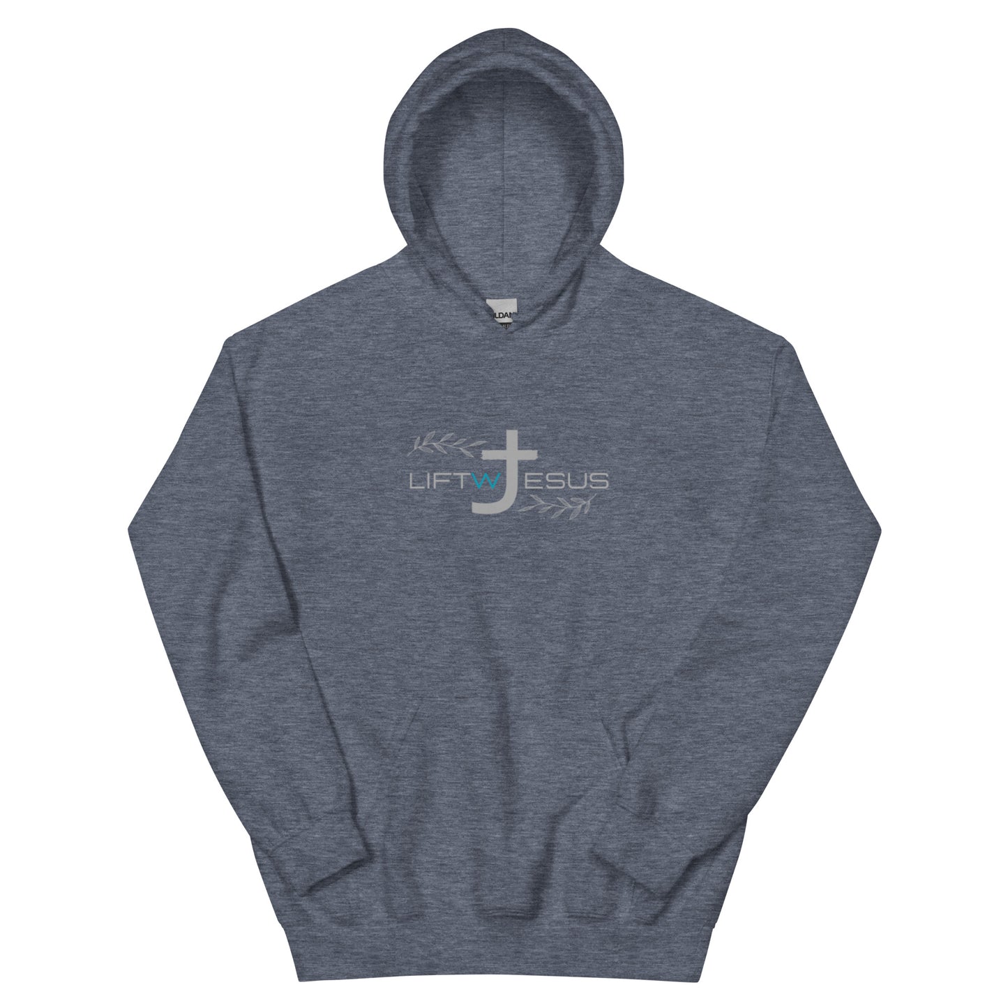 FAITH OVER FEAR sports grey Unisex Hoodie