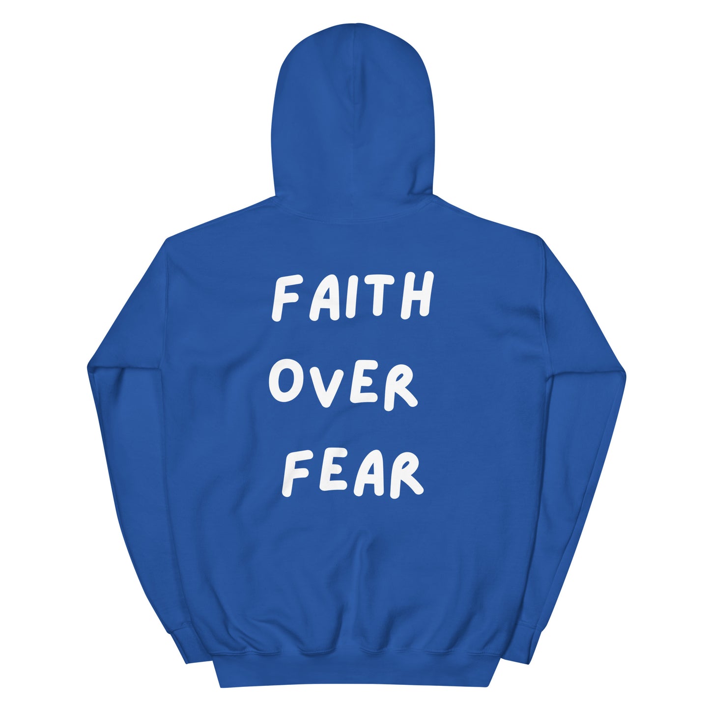 FAITH OVER FEAR blue Unisex Hoodie